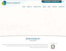 Tablet Screenshot of biotecnologiebt.com